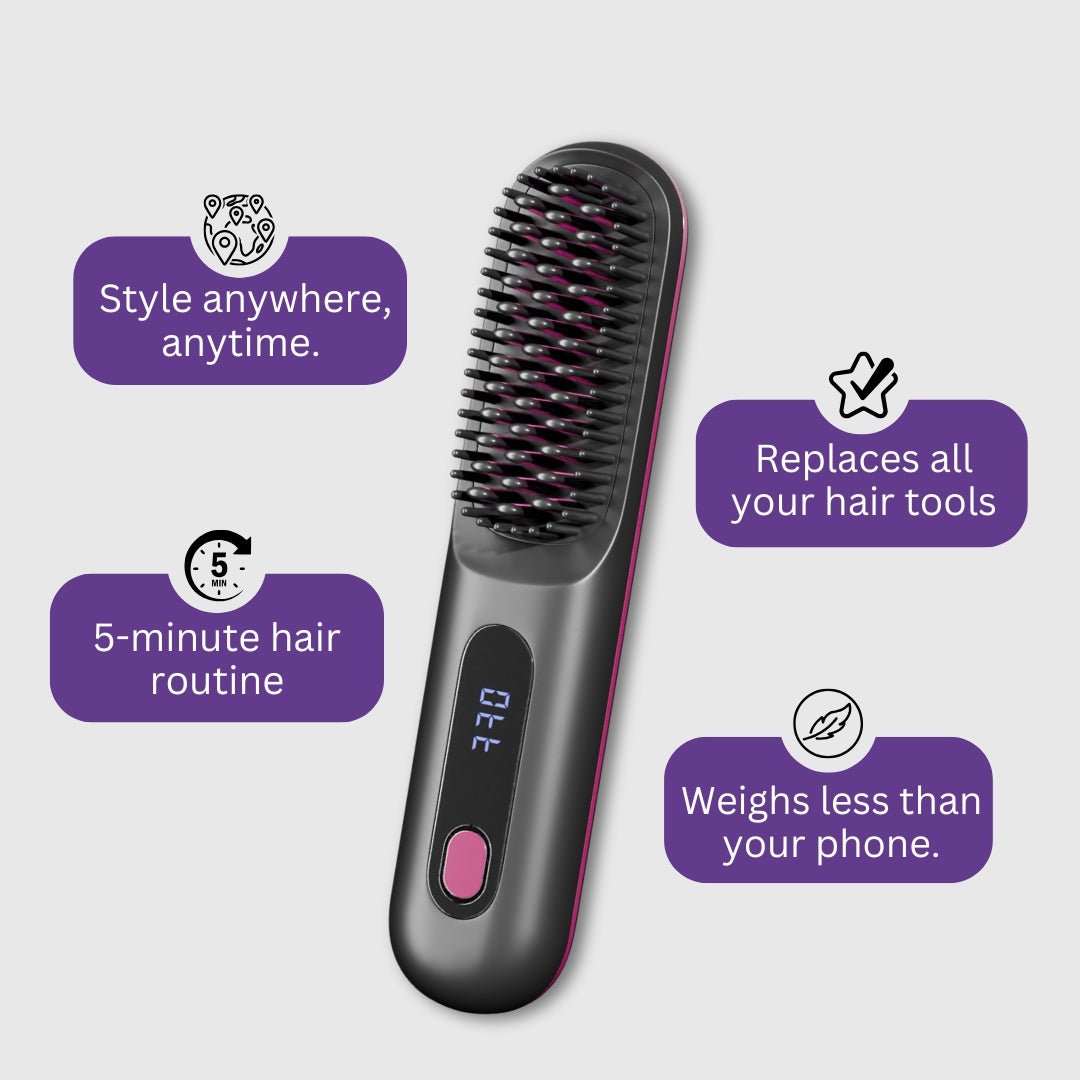 Cordless Straightening Hairbrush