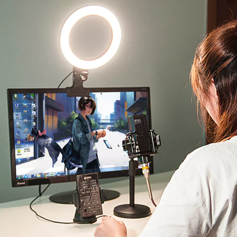 6" Clip-On LED Ring Light