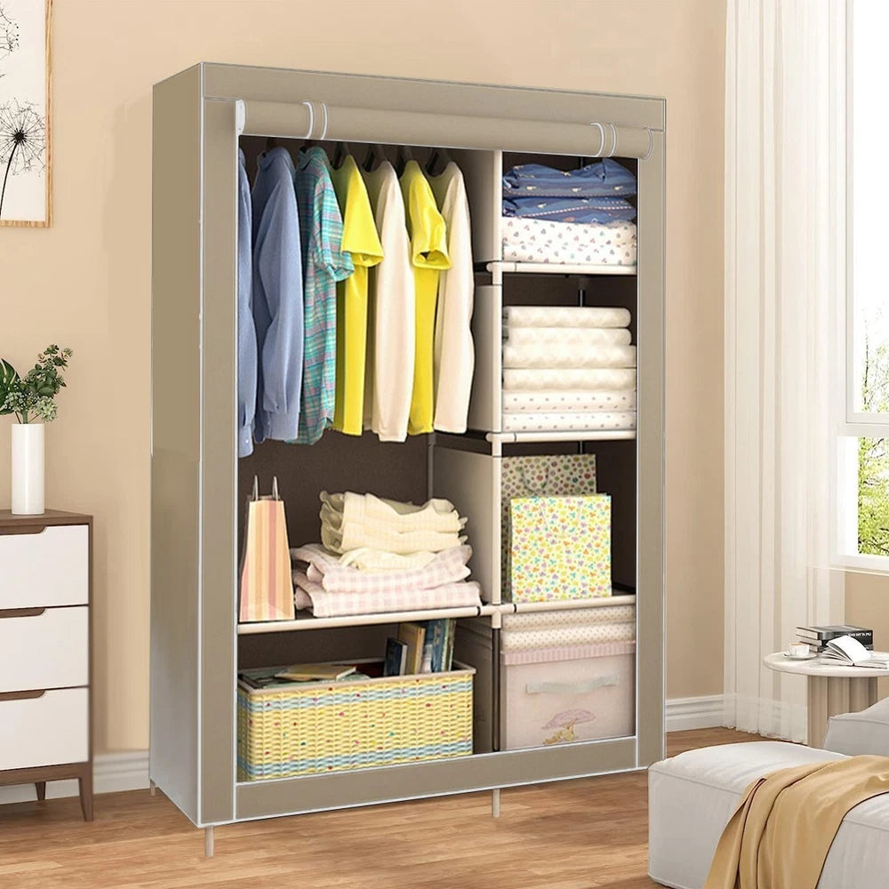 Portable Wardrobe Storage Cabinet