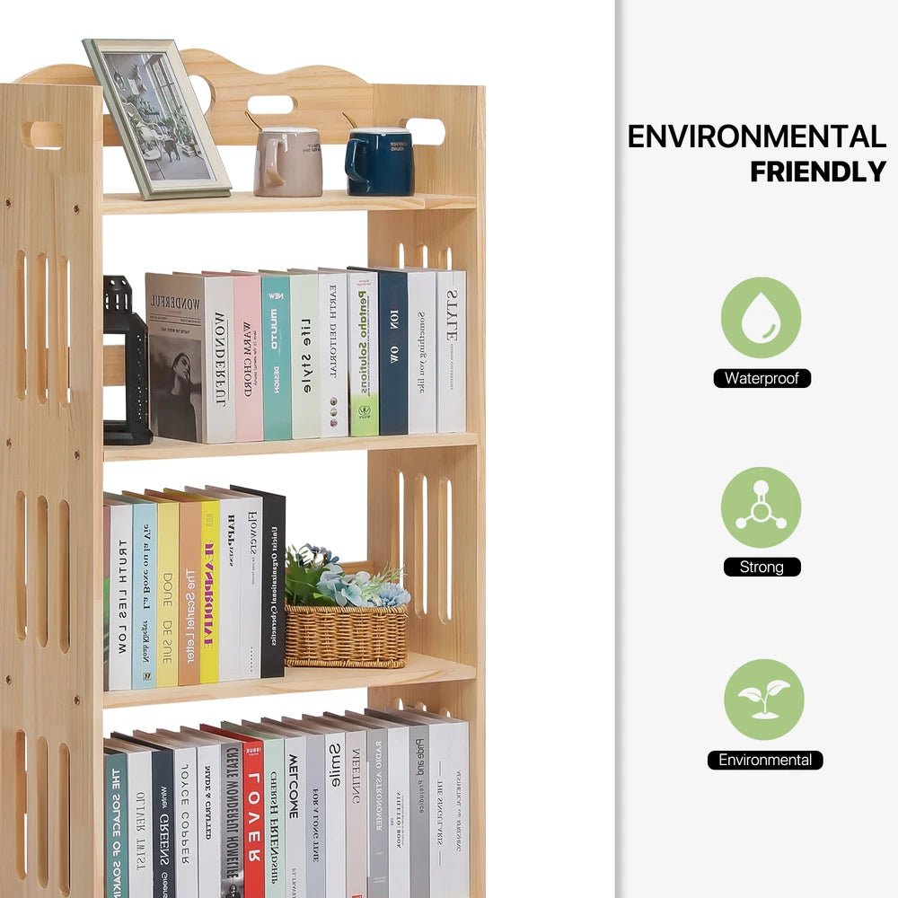 Wooden Book Shelf Organiser