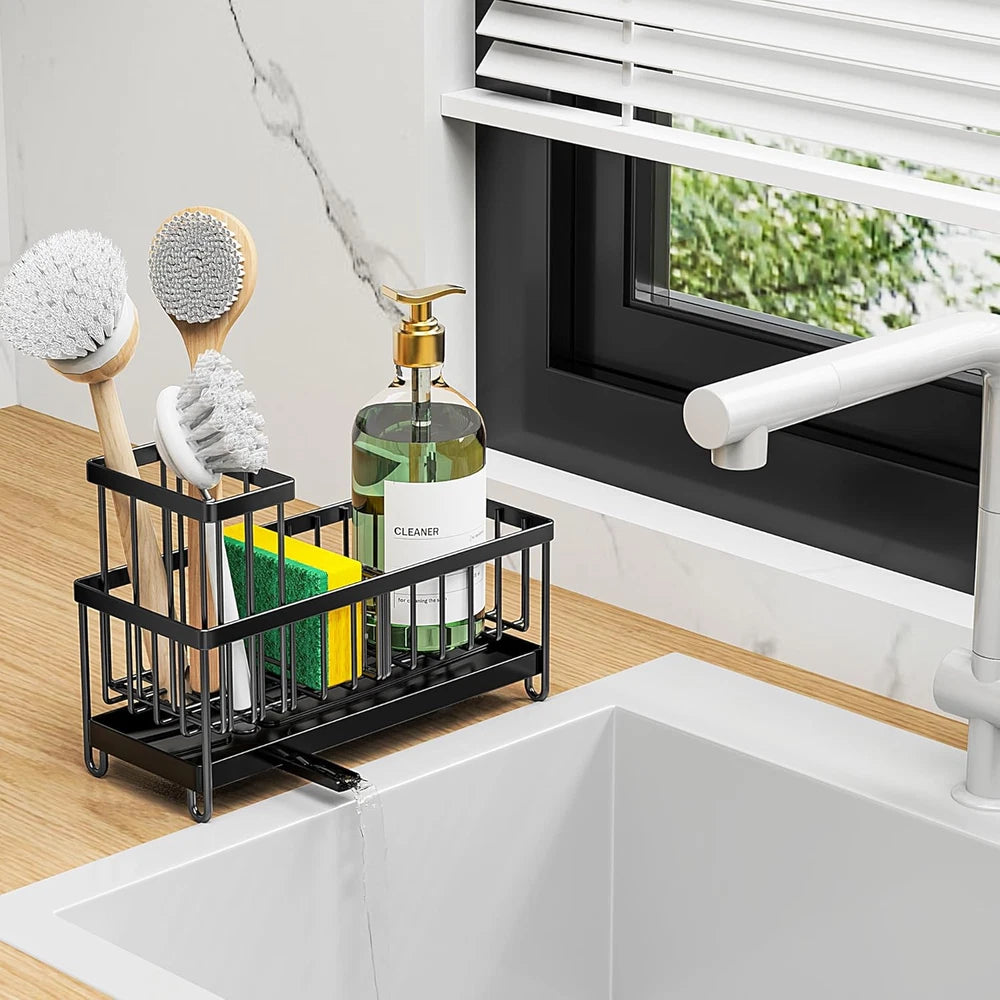 Sink Organiser With High Brush Holder