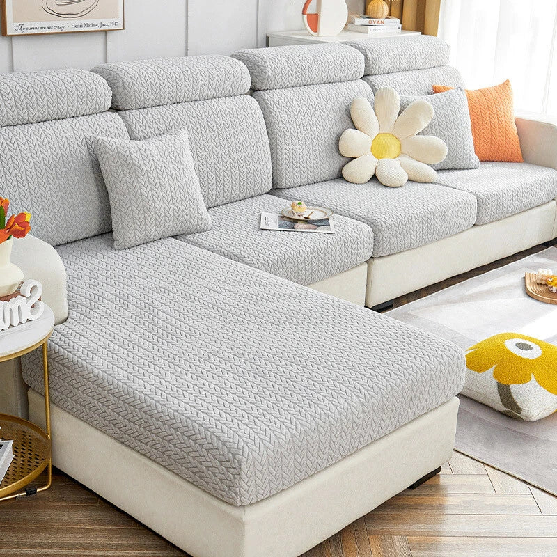 Fleece Jacquard Sofa Seat Covers