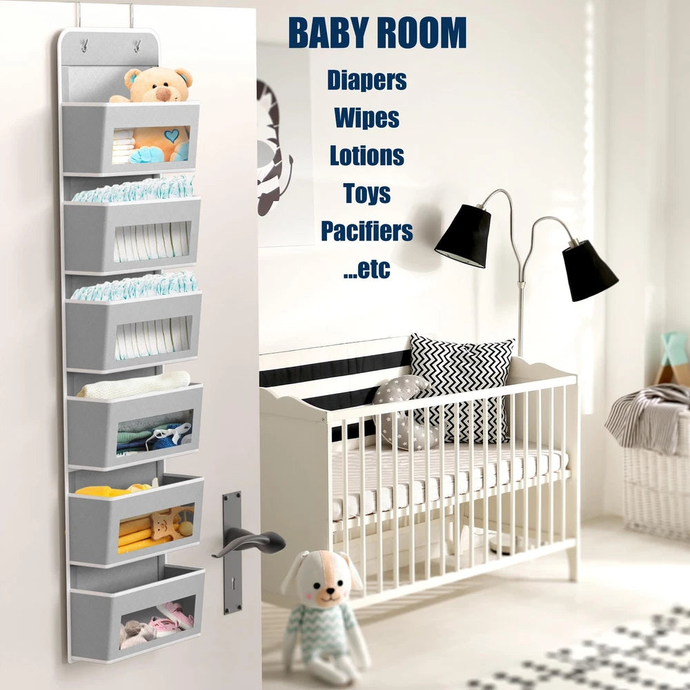 6 Clear Pocket Organiser