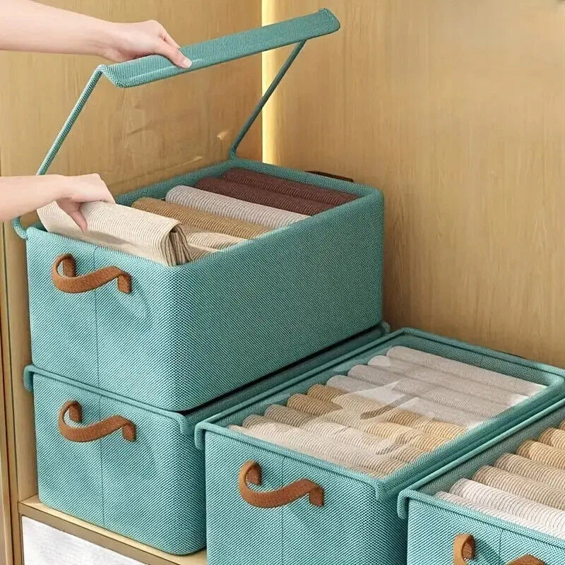 4-Pack Foldable Clothes Storage