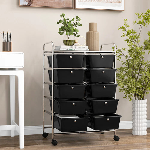 10-Drawer Utility Trolley Organiser