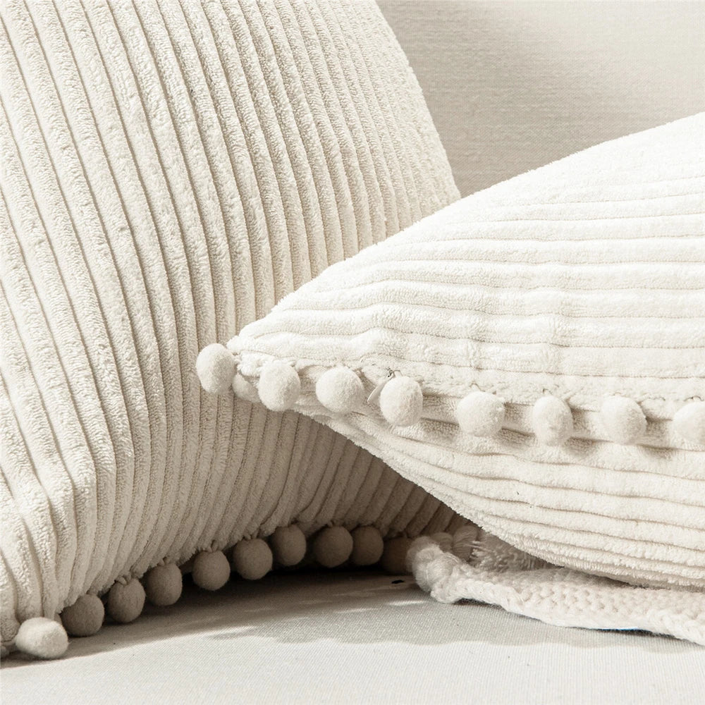 Pom Poms Ball Pillow Cover