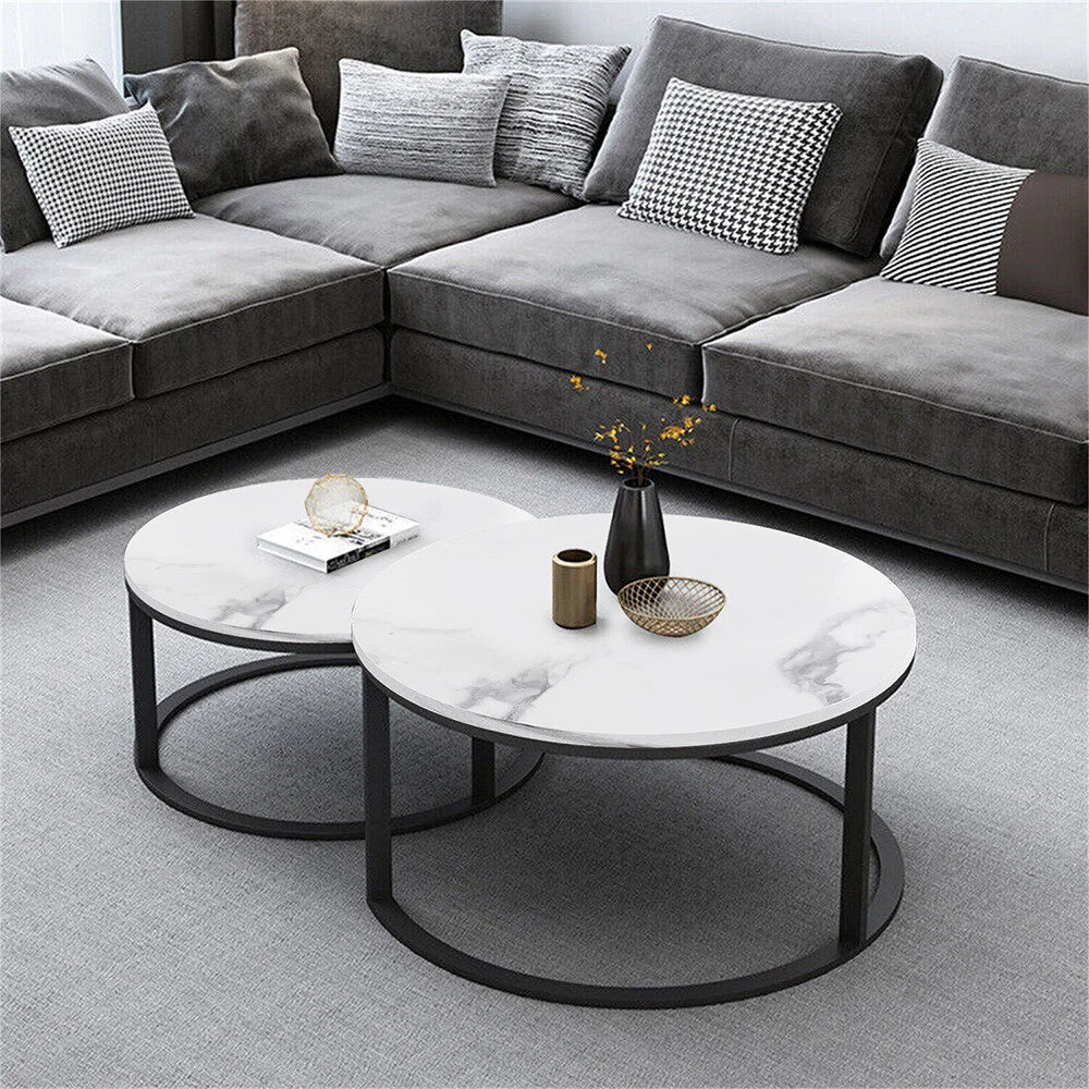 Marble Round Table Set