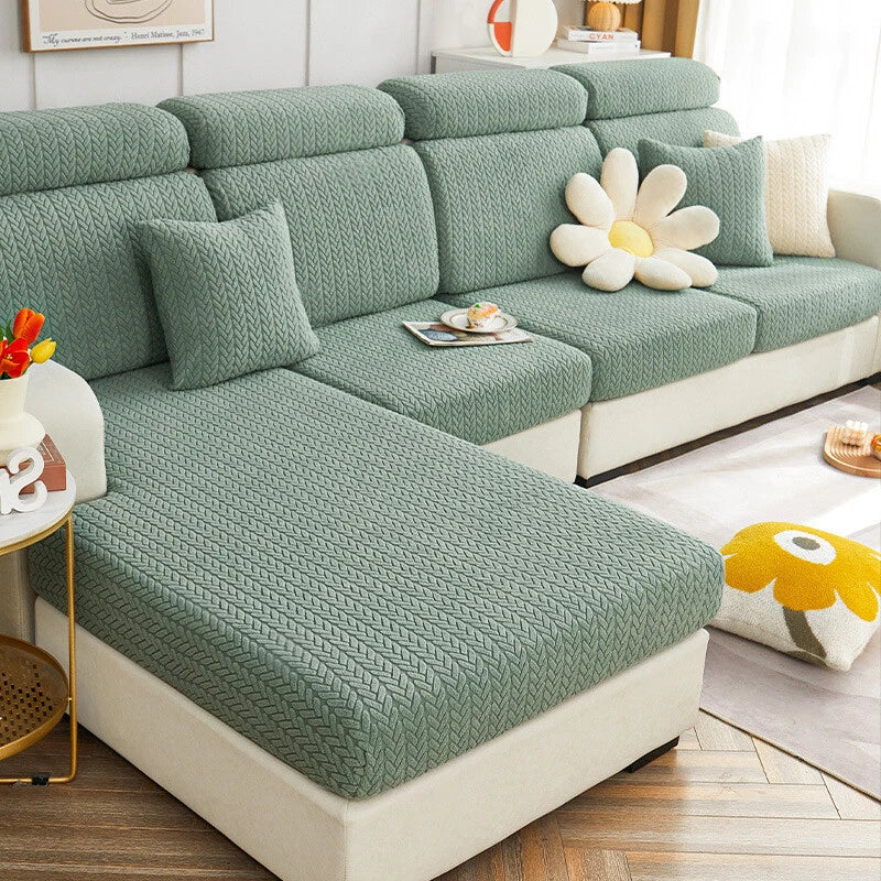 Fleece Jacquard Sofa Seat Covers