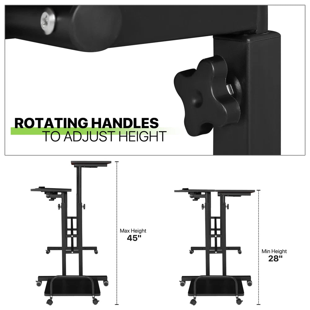 Mobile Lifting Computer Desk