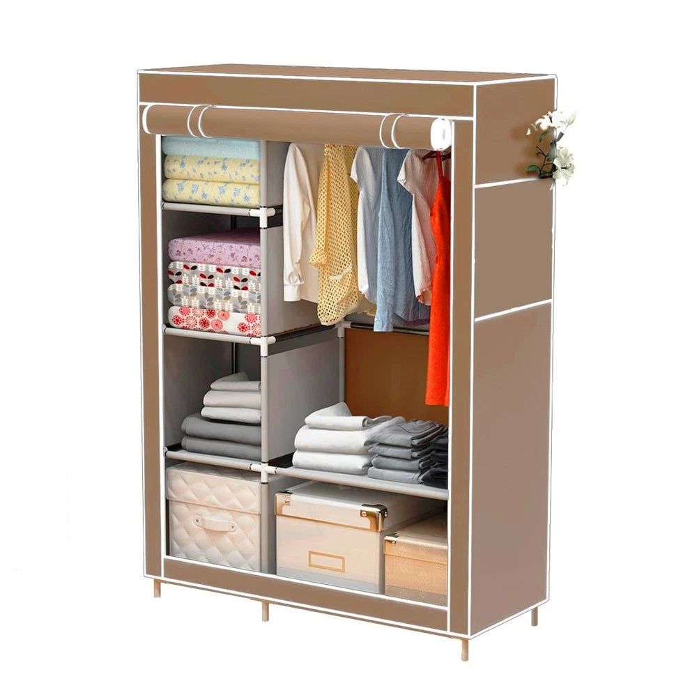 Portable Wardrobe Storage Cabinet