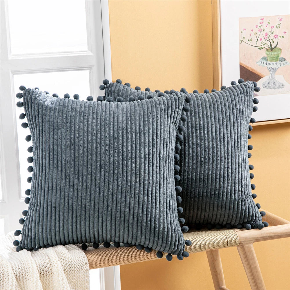 Pom Poms Ball Pillow Cover