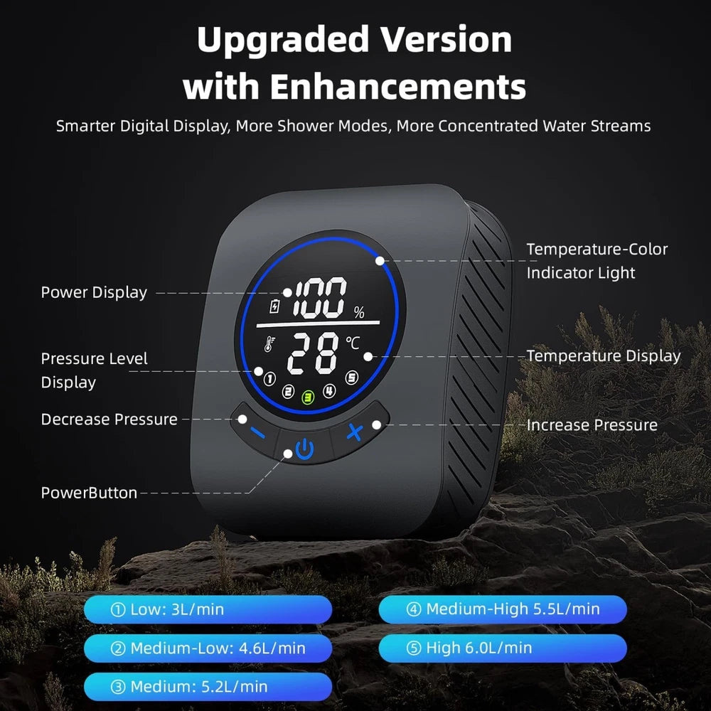 Rechargeable Shower Pump