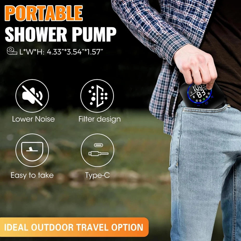 Rechargeable Shower Pump