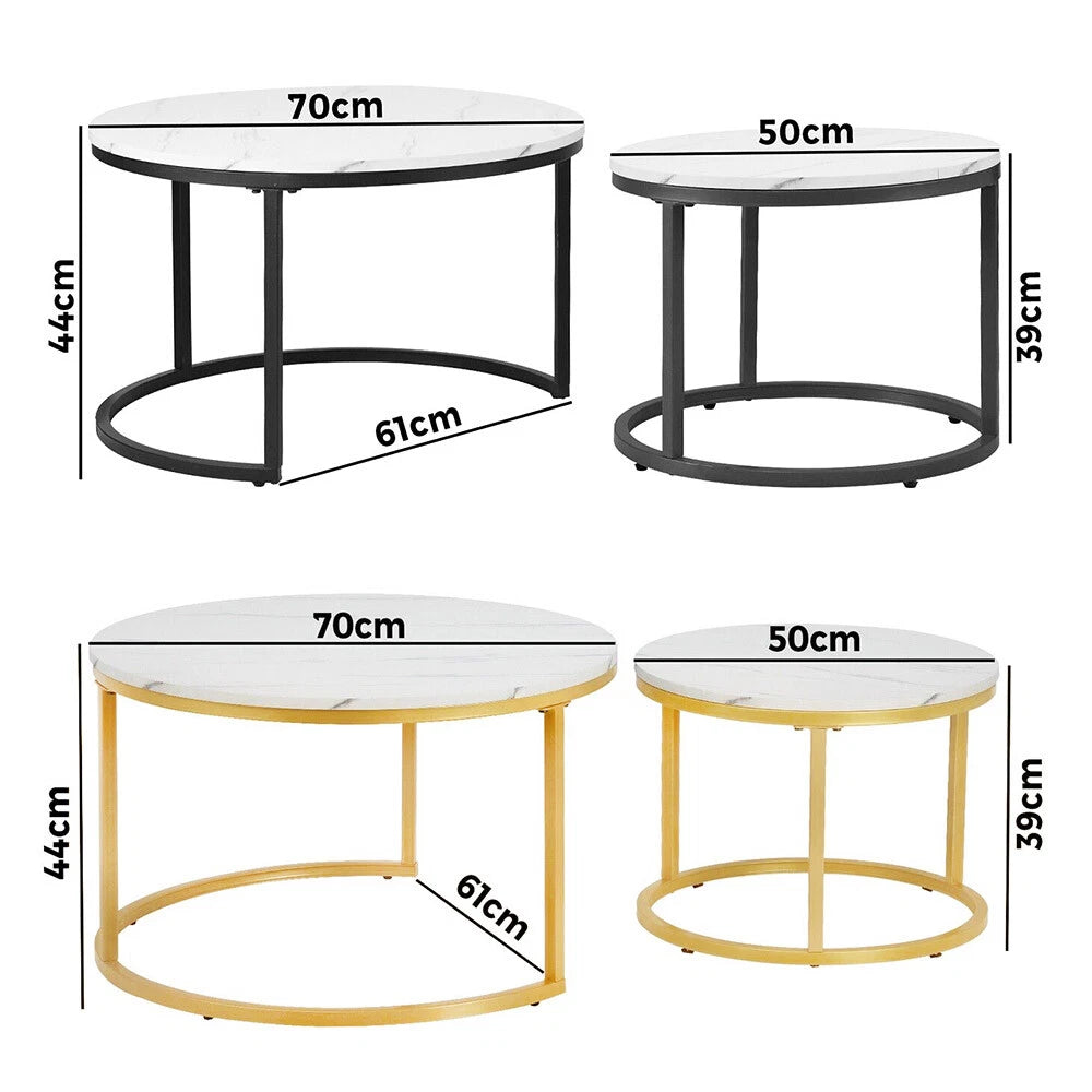 Marble Round Table Set