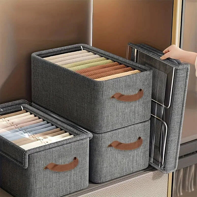 4-Pack Foldable Clothes Storage