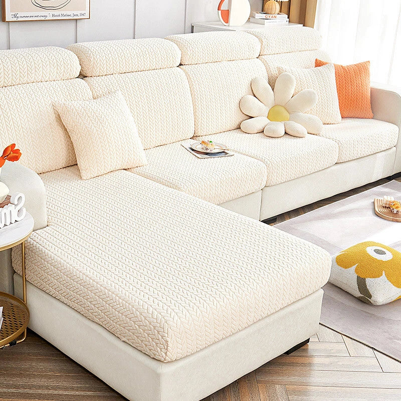Fleece Jacquard Sofa Seat Covers
