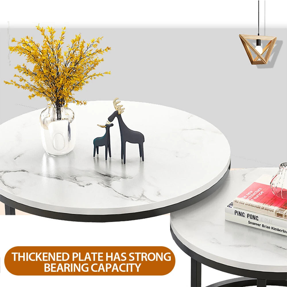 Marble Round Table Set