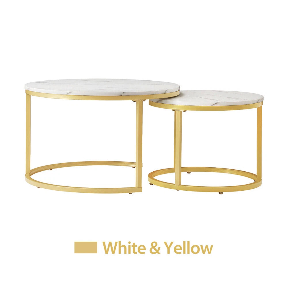 Marble Round Table Set